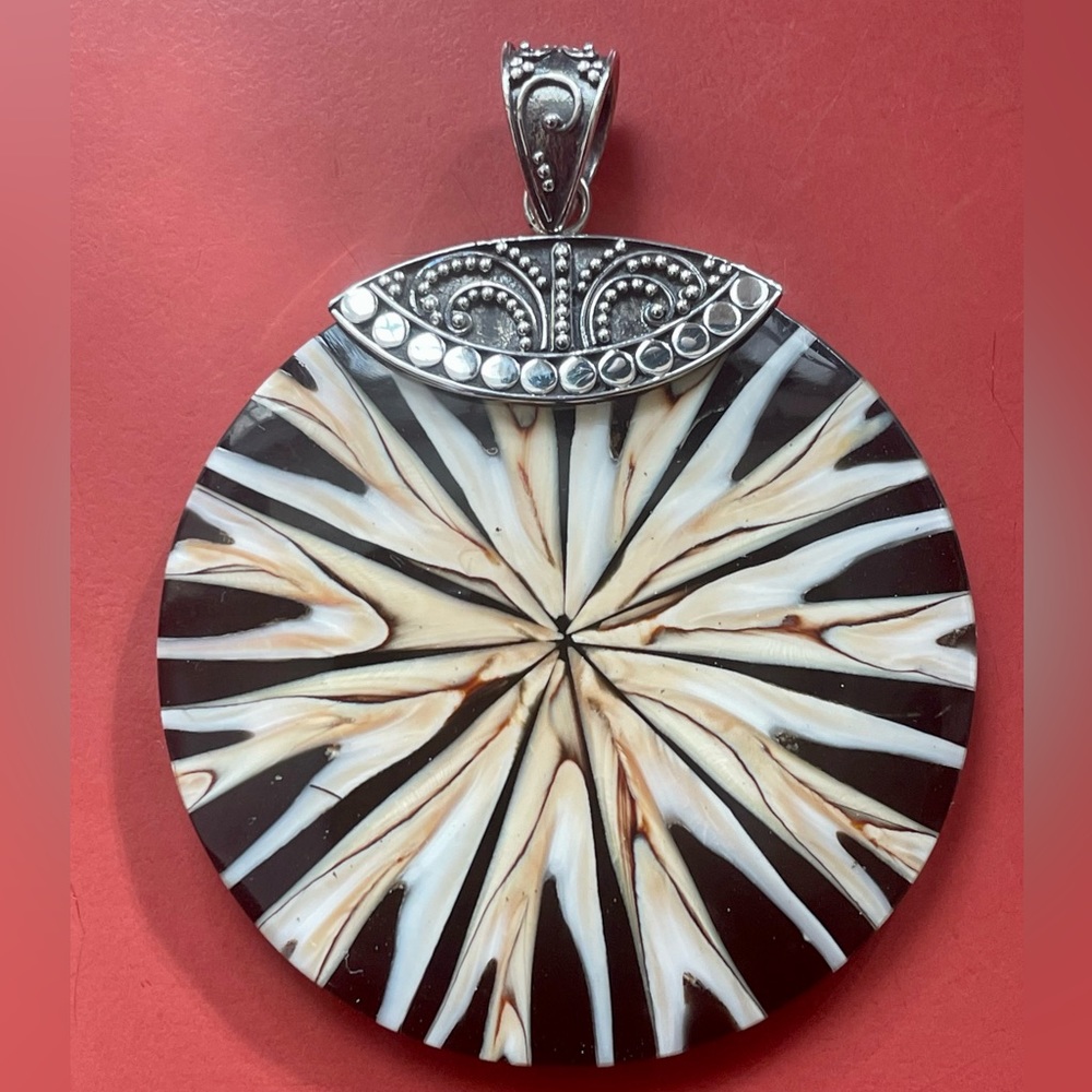 BOGO 1/2 off: Signed INDONESIA Vintage Necklace Pendant NWOT